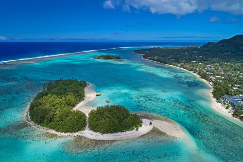 Koromiri Island-Muri Lagoon-Rarotonga-Cook Islands-South Pacific by David Wall - Item # VARPDXOC14DWA0004
