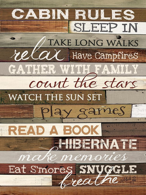 Cabin Rules by Marla Rae - Item # VARPDXMA2601