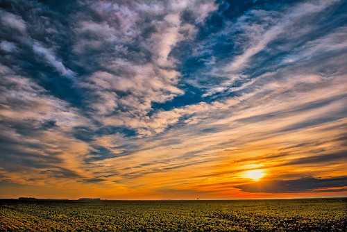 Canada-Manitoba-Dugald Clouds at sunset on prairie by Jaynes Gallery - Item # VARPDXCN03BJY0749