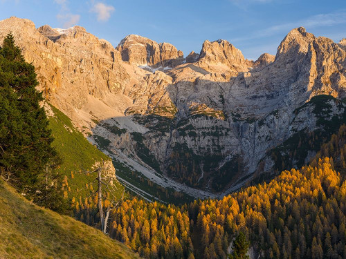 Peaks of Dolomiti di Brenta high above Val dAgola Dolomiti di Brenta  Italy-Trentino by Martin Zwick - Item # VARPDXEU16MZW1663