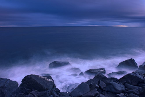 Canada-Quebec-Ruisseau Castor Waves crashing along the shoreline along the Gulf of St Lawrence by Jaynes Gallery - Item # VARPDXCN10BJY0230