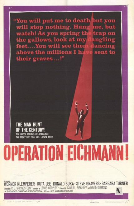 Operation Eichmann Movie Poster (11 x 17) - Item # MOVAF1089