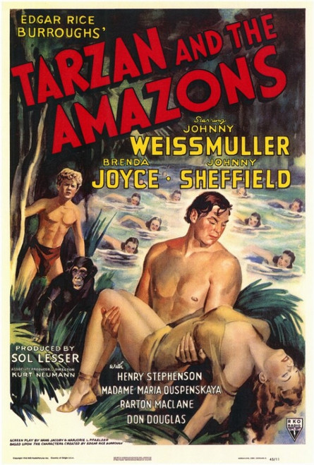Tarzan and the Amazons Movie Poster (11 x 17) - Item # MOVAC4874