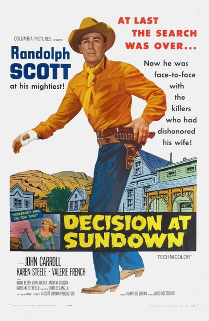 Decision At Sundown Movie Poster (11 x 17) - Item # MOVGI2744