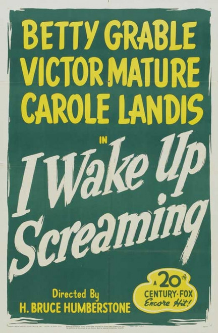 I Wake Up Screaming Movie Poster (11 x 17) - Item # MOVGB66853