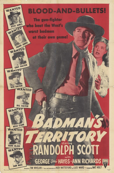 Badman's Territory Movie Poster (11 x 17) - Item # MOVAF4615