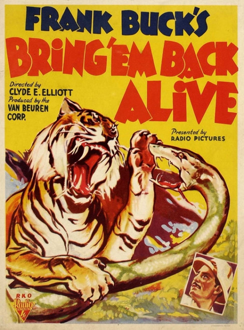 Bring 'Em Back Alive Movie Poster (11 x 17) - Item # MOVCI1666