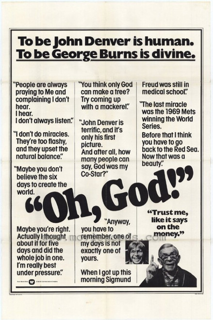 Oh, God Movie Poster (11 x 17) - Item # MOVIE4199