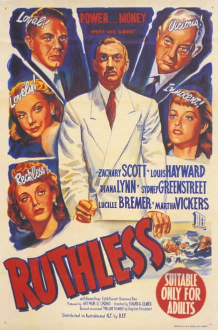Ruthless Movie Poster (11 x 17) - Item # MOVIG1237