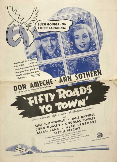 Fifty Roads to Town Movie Poster (11 x 17) - Item # MOVEB77404