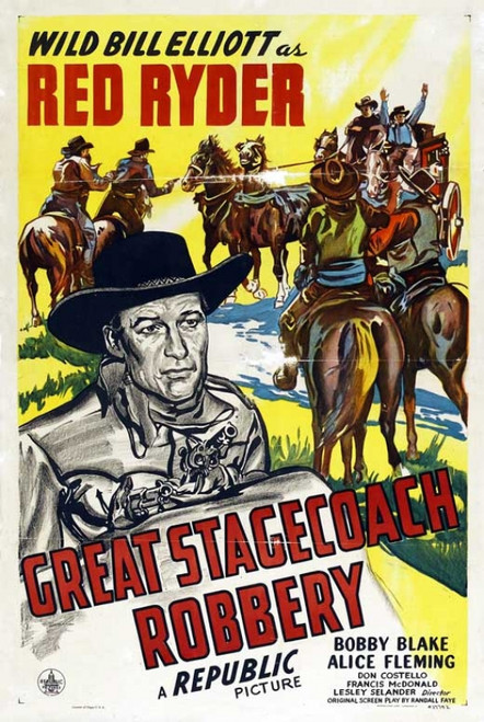 Great Stagecoach Robbery Movie Poster (11 x 17) - Item # MOVCB43173