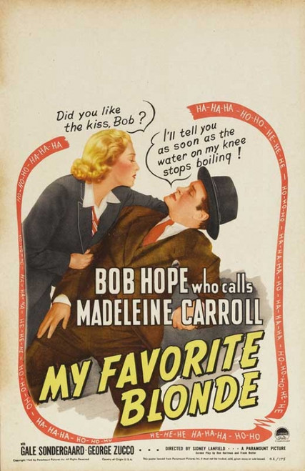 My Favorite Blonde Movie Poster (11 x 17) - Item # MOVIB78404