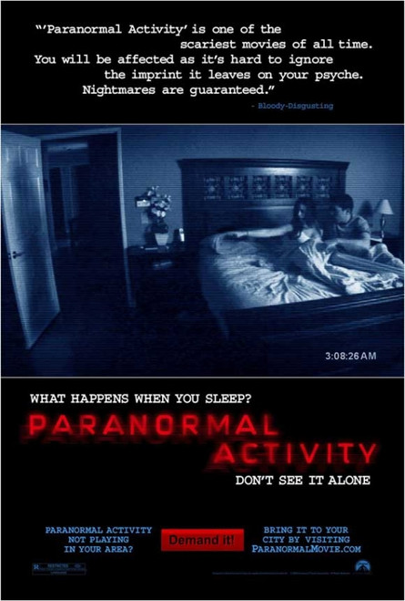 Paranormal Activity Movie Poster (11 x 17) - Item # MOVCB97920 Paranormal Activity Movie Poster (11 x 17) - Item # MOVCB97920