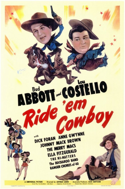 Ride 'Em Cowboy Movie Poster (11 x 17) - Item # MOVAC3873
