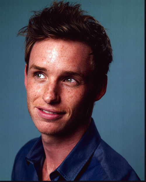 Eddie Redmayne Headshot Looking Up In Blue Shirt Photo Print - Item # MVM59406 Eddie Redmayne Headshot Looking Up In Blue Shirt Photo Print - Item # MVM59406