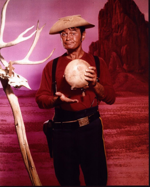 Larry Storch Holding Water Canteen For F Troop Photo Print - Item # MVM59263