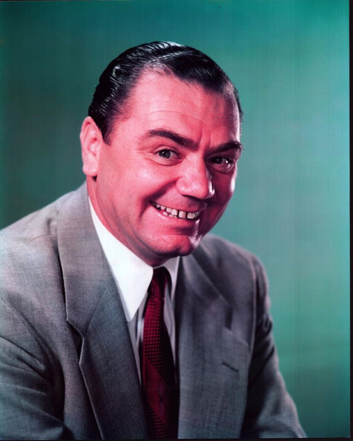 Ernest Borgnine Headshot In Gray Suit Green Background Photo Print - Item # MVM59302