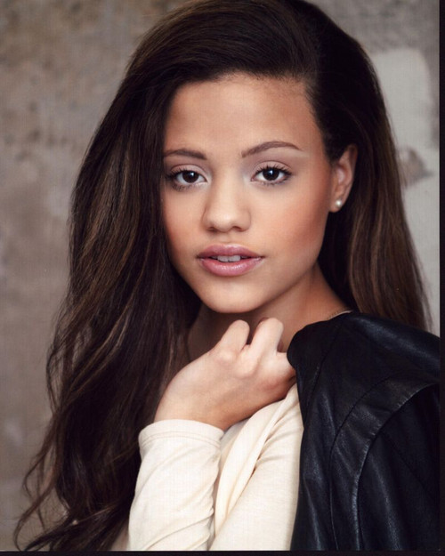Sarah Jeffery With Leather Jacket Over Shoulder Photo Print - Item # MVM58968