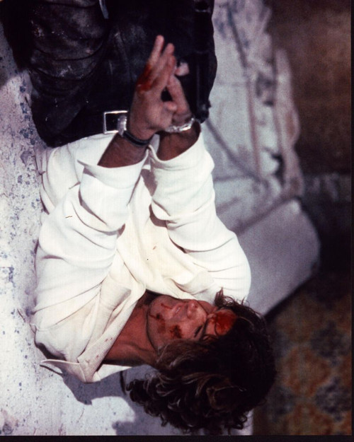 Antonio Banderas On Ground Shooting Gun In Assassins Photo Print