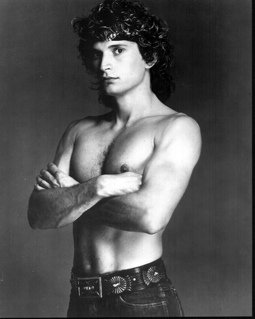 Rex Smith Shirtless Arms Crossed Black And White Photo Print