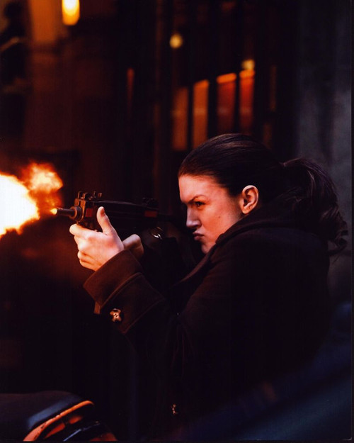 Gina Carano Firing Gun In Haywire Photo Print - Item # MVM55357