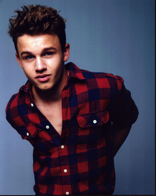 Gavin Macintosh In Unbuttoned Plaid Shirt Photo Print