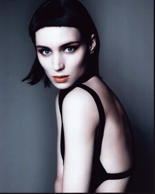 Rooney Mara In Backless Black Top Photo Print - Item # MVM55348