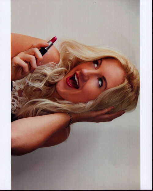 Laura Linda Bradley Holding Lipstick Photo Print - Item # MVM55334