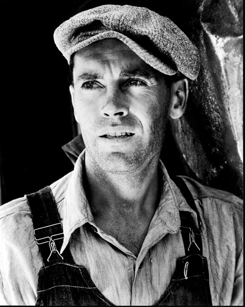 Henry Fonda Closeup In Overalls In The Grapes Of Wrath Black And White Photo Print - Item # MVM57011