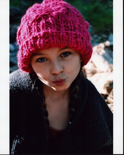 Caitlin Carmichael In Pink Knit Hat Photo Print - Item # MVM58762