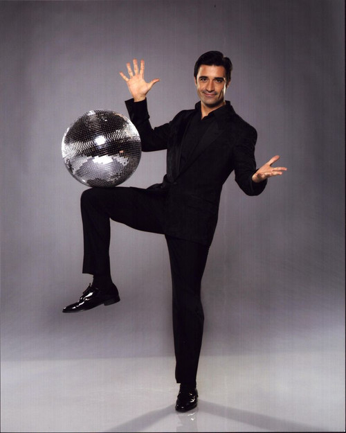 Gilles Marini With Disco Ball On Knee Photo Print
