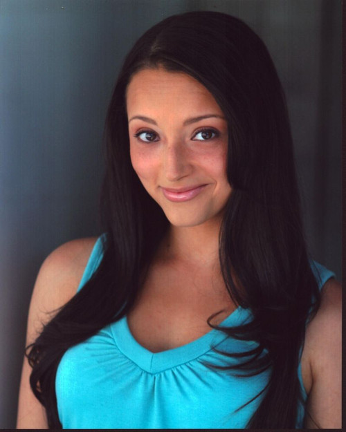 Danielle Vega  In Aqua Top Photo Print