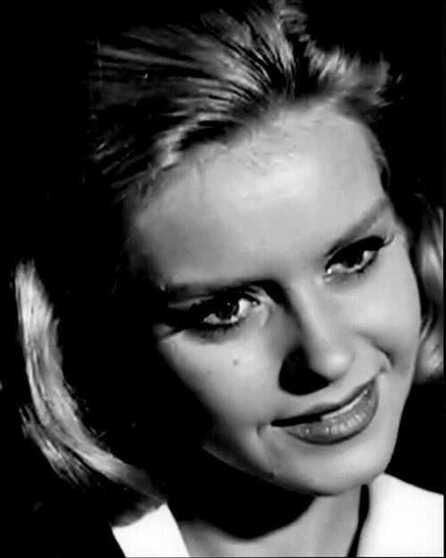 Sharon Farrell Close Up Black And White Photo Print - Item # MVM56392