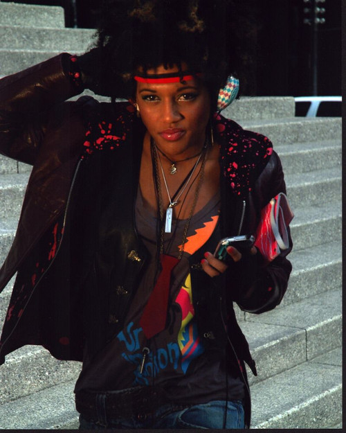 Bethany Brown In Leather Jacket And Headbands Photo Print - Item # MVM55257