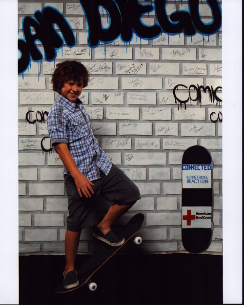 Nolan Gould On Skateboard Photo Print