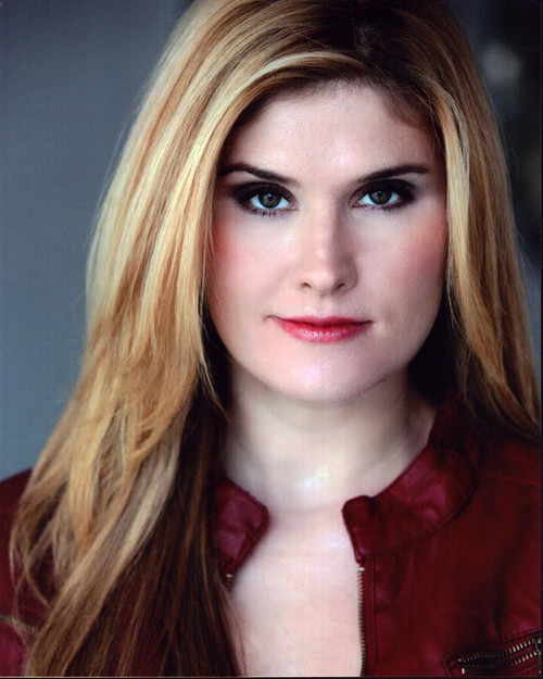 Natalia Reagan Headshot In Red Leather Jacket Photo Print