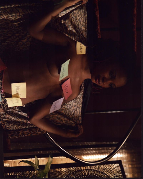 Shanola Hampton Wearing Post-Its In Shameless Photo Print