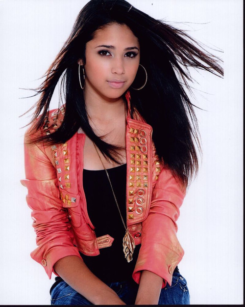 Jasmine V In Pink Leather Studded Jacket Photo Print - Item # MVM56364