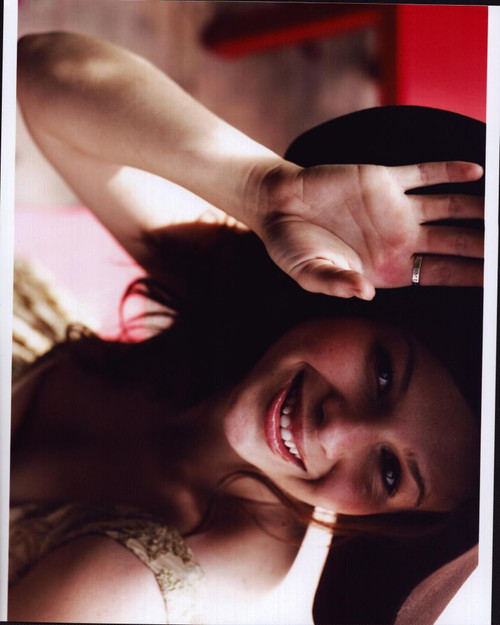 Amber Tamblyn Wearing Hat With Hand Up Photo Print - Item # MVM56331