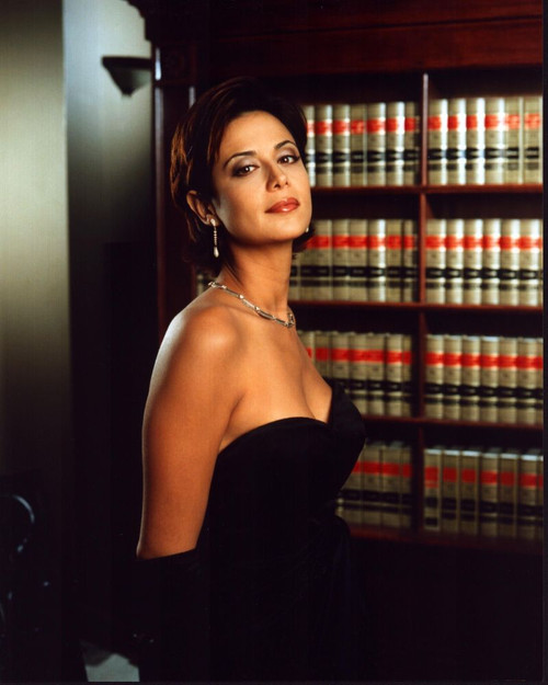 Catherine Bell In Black Strapless Dress And Gloves Photo Print - Item # MVM59951