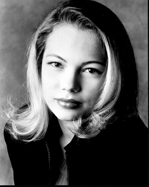 Michelle Williams Headshot Black And White Photo Print