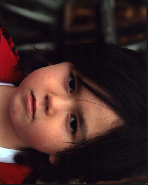 Tate Yap Close Up In Red Sweatshirt Photo Print