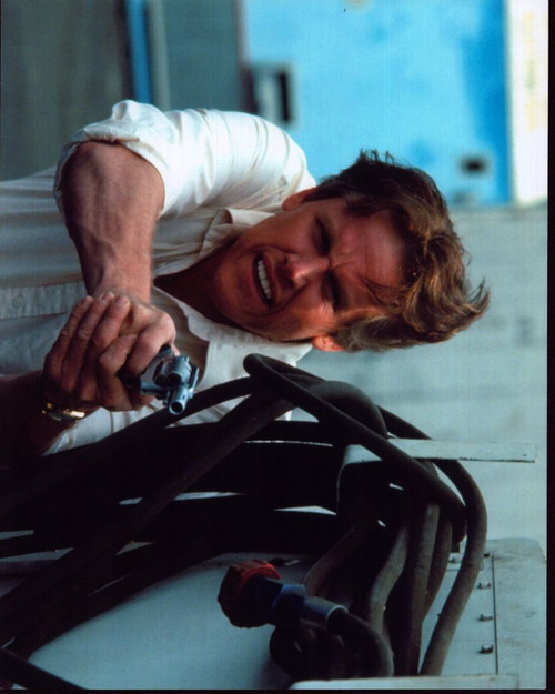 Gary Busey Aiming Gun In Point Break Photo Print