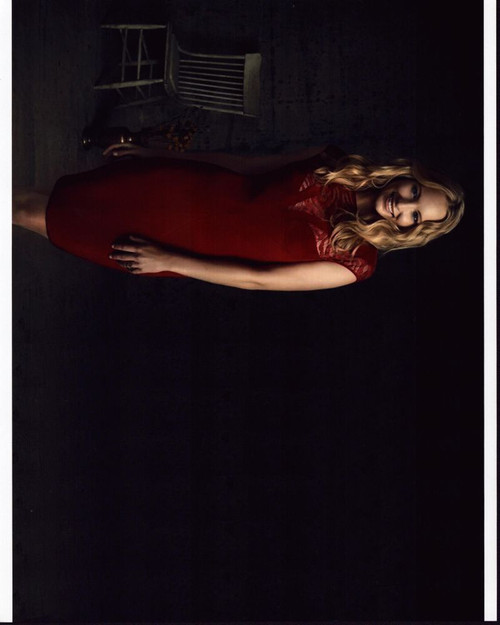Candice Accola Is Red Dress Wih Lace Photo Print - Item # MVM70292