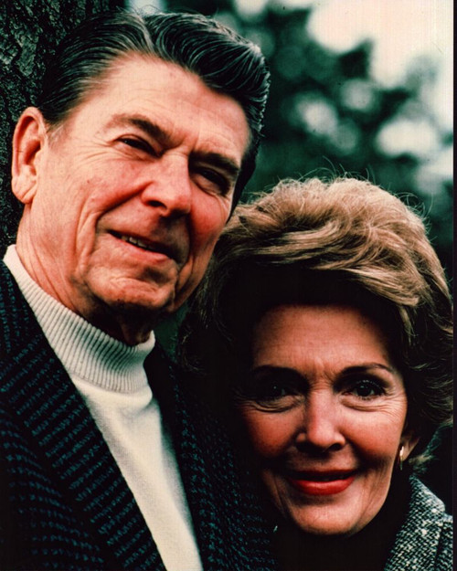 Ronald Reagan And Nancy Reagan Closeup Outdoors Photo Print - Item # MVM55147