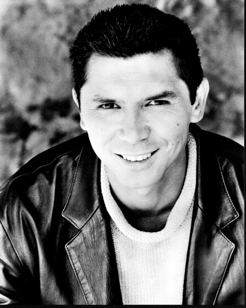 Lou Diamond Phillips Headshot In Leather Jacket Black And White Photo Print - Item # MVM55889