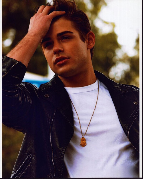 Garrett Clayton In Leather Jacket With Hand In Hair Photo Print - Item # MVM59755