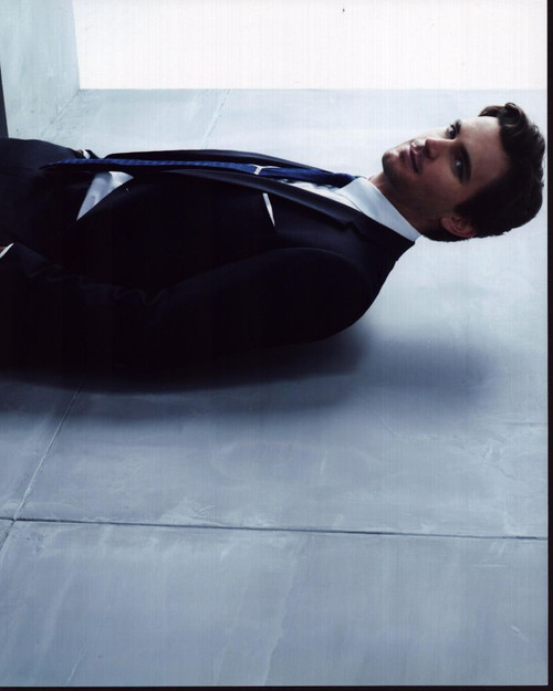 Matt Bomer Close Up Leaning On Wall Photo Print
