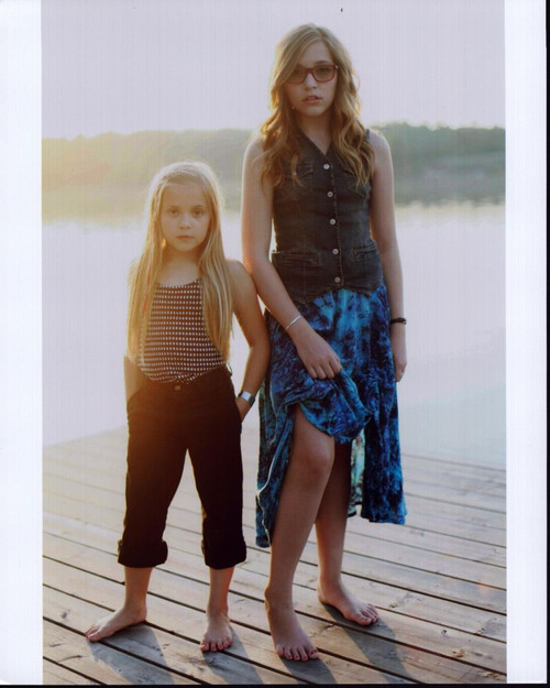 Maisy Stella And Lennon Stella Standing On Dock Photo Print - Item # MVM56762