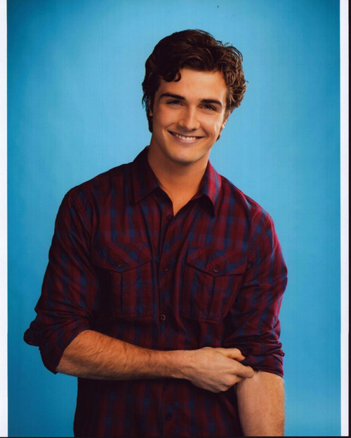 Beau Mirchoff In Red Plaid Shirt Photo Print
